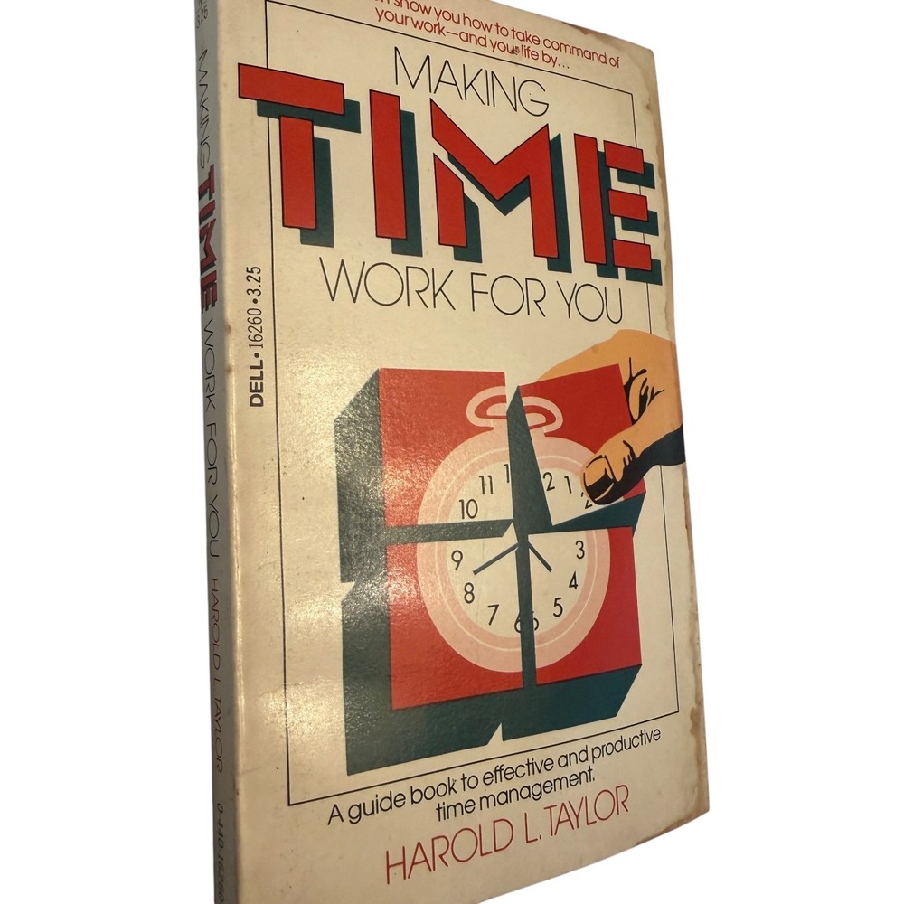 Harold L Taylor Making Time Work For You Paperback Time Management Book Vintage